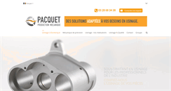 Desktop Screenshot of mecanique-pacquet.com