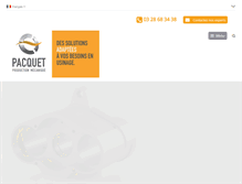 Tablet Screenshot of mecanique-pacquet.com